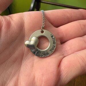 Silver Heart Pendant Necklace